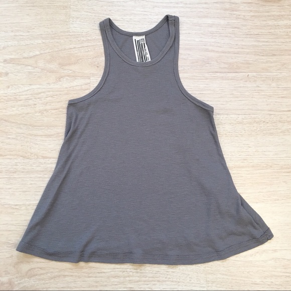 Free People Racer Back Ribbed Tank - Picture 2 of 6